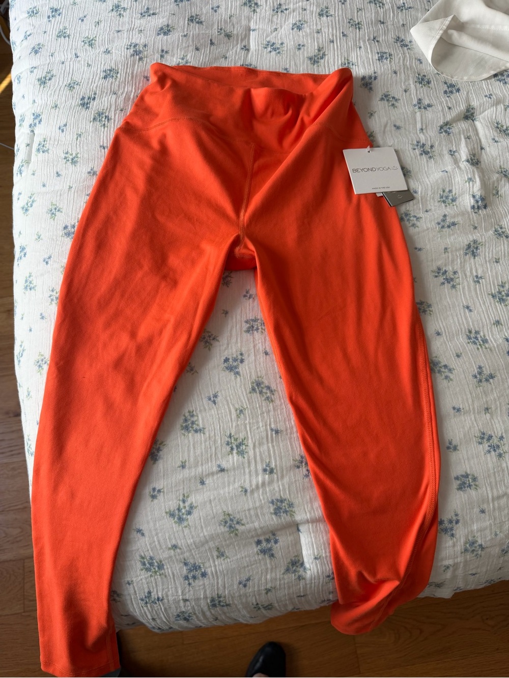 Beyond Yoga Orange High-Waist Performance Leggings